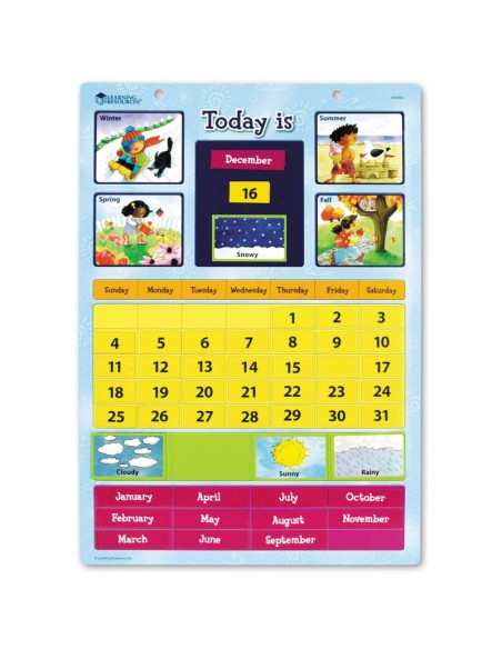 Calendario magnético en inglés