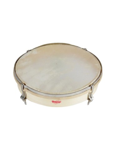 Pandero con parche de piel - 25 cm.
