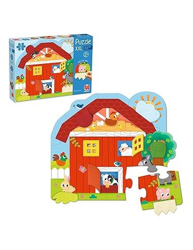 Puzle XXL granja sorpresa - 12 piezas