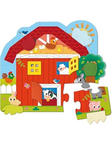 Puzle XXL granja sorpresa - 12 piezas