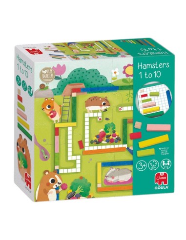 Contar con regletas hamster del 1 al 10