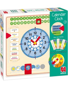 Reloj calendario varios idiomas