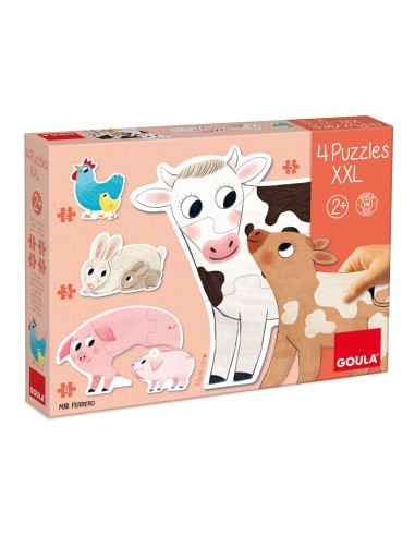 Puzle XXL mamás y bebés - 4 puzles