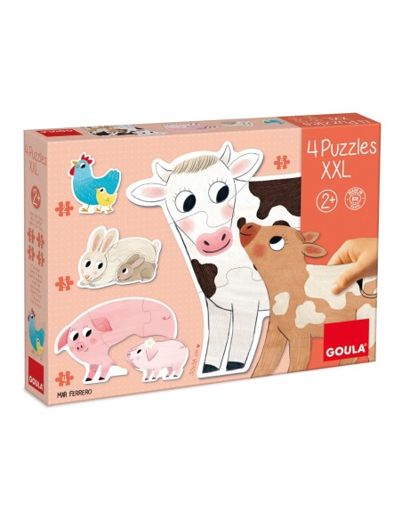Puzle XXL mamás y bebés - 4 puzles