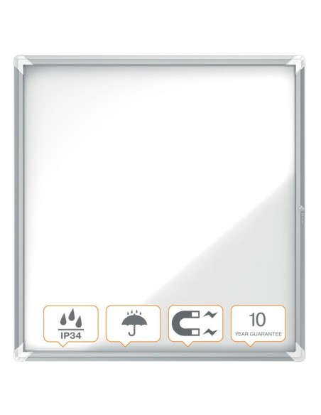 Vitrina exterior aluminio fondo magnético 100 x 97 x 4,5 cm