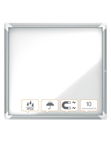 Vitrina exterior aluminio fondo magnético 75,2...