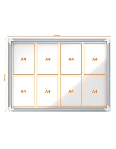 Vitrina exterior aluminio fondo magnético 69,2 x 97,2 x 4,5 cm