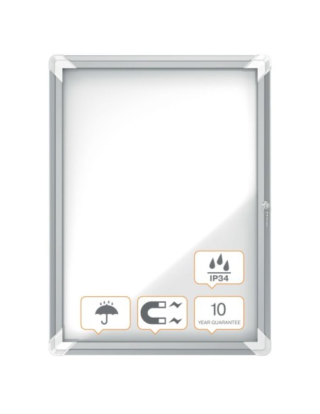 Vitrina exterior aluminio fondo magnético 100 x 75,2 x 4,5cm