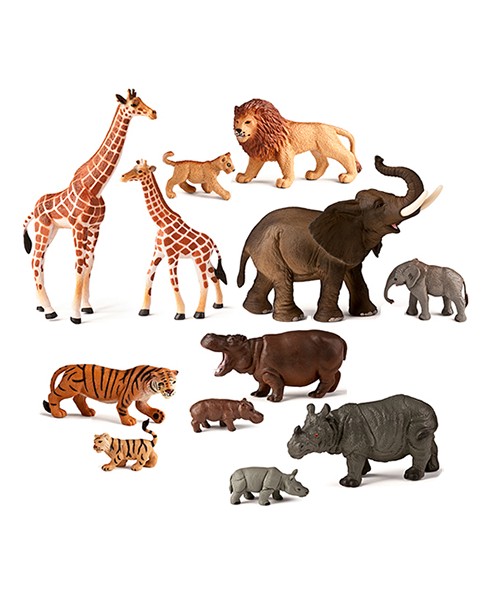 Animales salvajes y bebés (12 un.)