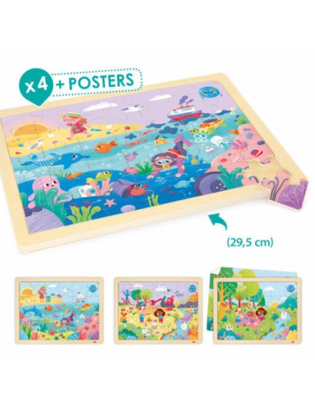 Eco puzles salvemos el planeta - 4 puzles