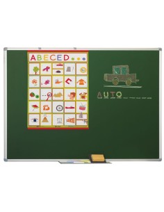 Pizarra formica con marco de aluminio - 122x244 cm.