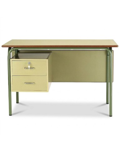 Mesa profesor - verde / patas verdes