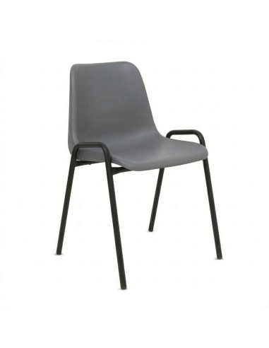 Silla carcasa modelo 140 Gris / Patas Negras -...