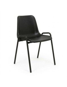 Silla carcasa modelo 140 Negro / Patas Negras - 45 cm.