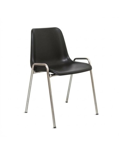 Silla carcasa modelo 140 Negro / Patas Gris -...