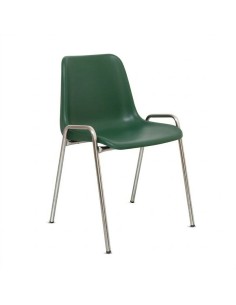 Silla carcasa modelo 140 Verde / Patas Gris - 45 cm.