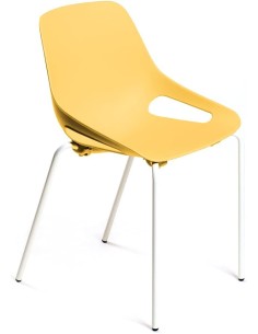Silla gua C150 Mostaza / Patas Blancas - 45 cm.
