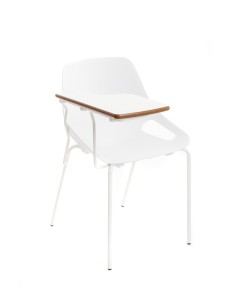 Silla gua C153 Blanca / Patas Blancas con pala - 45 cm.