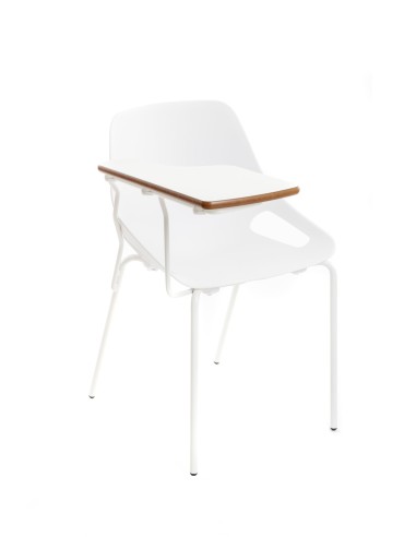 Silla gua C153 Blanca / Patas Blancas con pala...