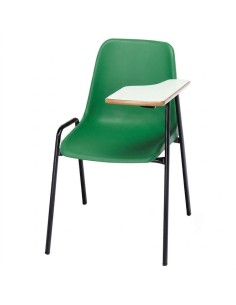 Silla pala zurdo Verde / Patas negras - 45 cm.