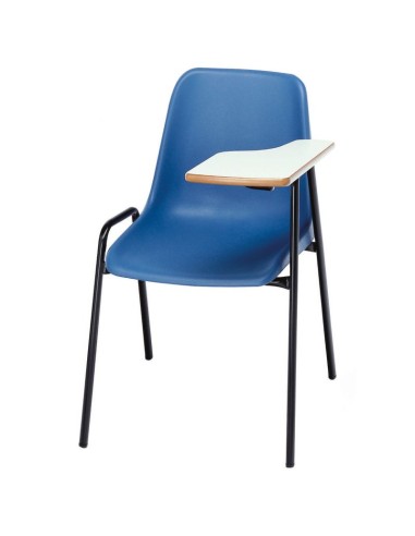 Silla pala zurdo Azul Ultramar / Patas negras -...