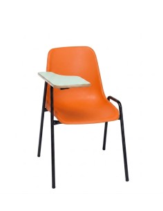Silla pala diestro Naranja / Patas negras - 45 cm.