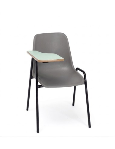 Silla pala diestro Gris / Patas negras - 45 cm.