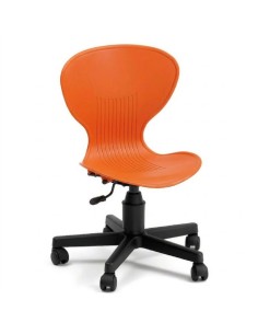 Silla diseño ruedas - Naranja
