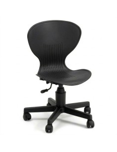 Silla diseño ruedas - Negro