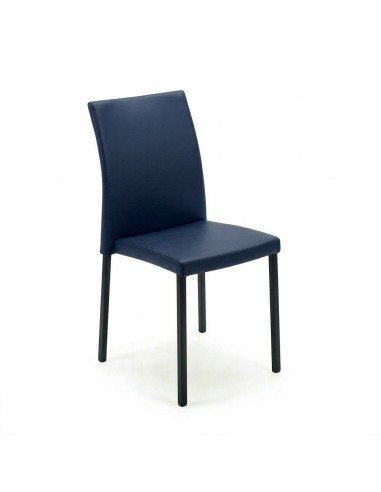 Silla cúbica Azul / Patas Negras - 45 cm.