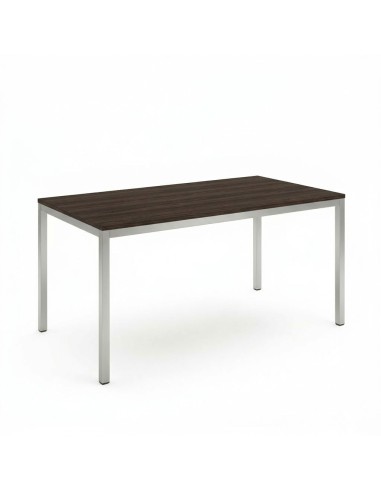 Mesa cúbica Wengue / Patas Gris - 120x80x75 cm.