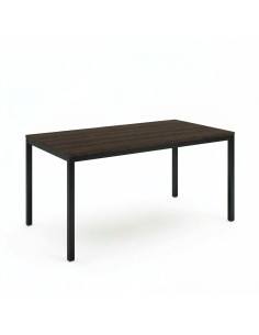 Mesa cúbica Wengue / Patas negras - 120x80x75 cm.
