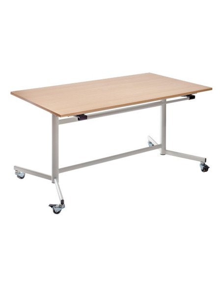 Mesa abatible Haya / Patas Blancas - 60 cm. de alto