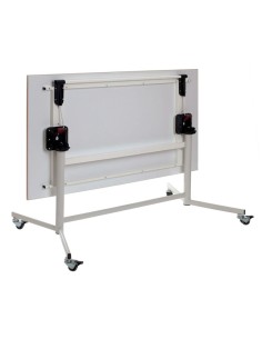Mesa abatible Amarillo / Patas Blancas - 60 cm. de alto 2