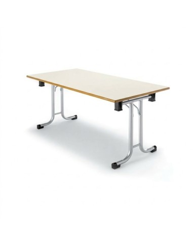 Mesa plegable Blanco Roto / Patas Gris - 54 cm....