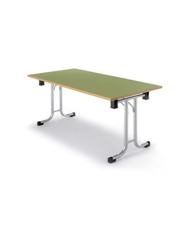Mesa plegable Verde Preescolar / Patas Gris -...