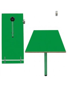 Mesa abatible pared Verde Preescolar / Patas Verdes - 54...