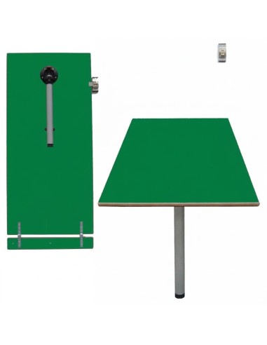 Mesa abatible pared Verde Preescolar / Patas...