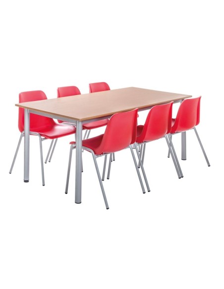 Mesa lectura y comedor Verde / Patas Verdes