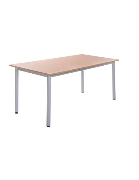 Mesa lectura y comedor Haya / Patas Gris