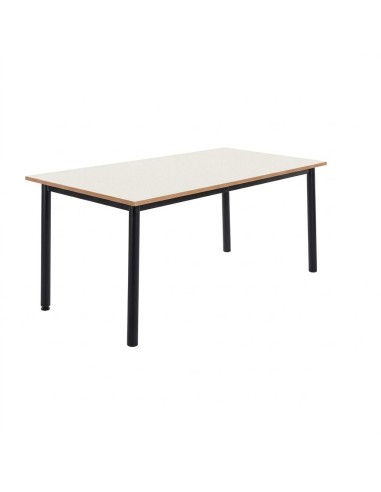 Mesa lectura y comedor Blanco Roto / Patas Negras