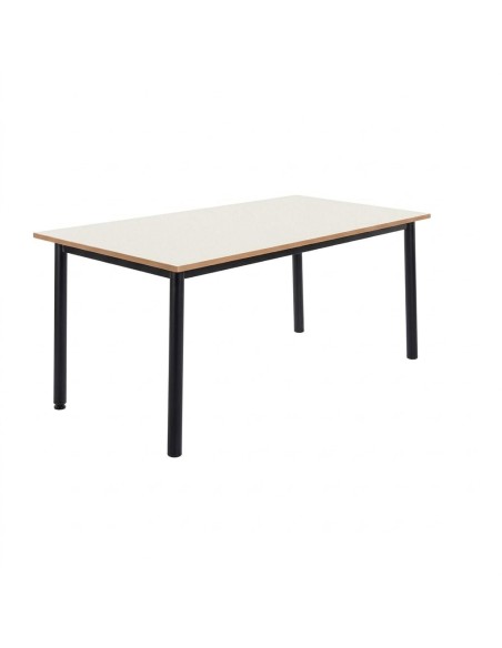 Mesa lectura y comedor Blanco Roto / Patas Negras