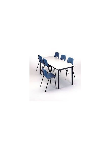 Mesa de comedor infantil Blanco Roto / Patas Verdes