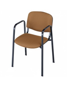 Sillón tela profesor con brazos - Marrón Claro /...