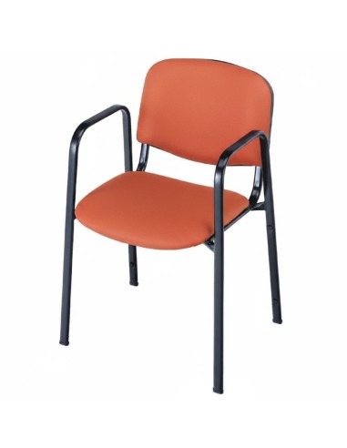 Sillón tela profesor con brazos - Naranja /...