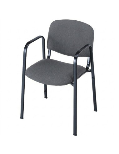 Sillón tela profesor con brazos - Gris /...
