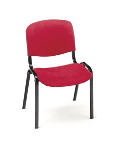 Silla profesor 230 - Rojo / Estructura negra