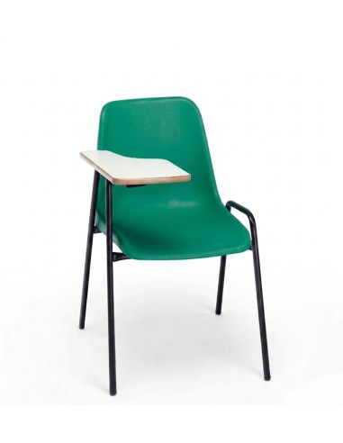 Silla pala diestro Verde / Patas negras - 45 cm.