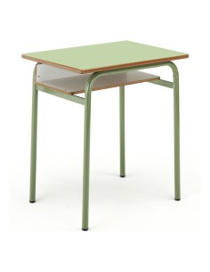 Pupitre cajonera de madera Verde / Patas Verdes -...