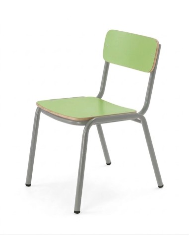 Silla preescolar Verde Pistacho / Patas Gris -...